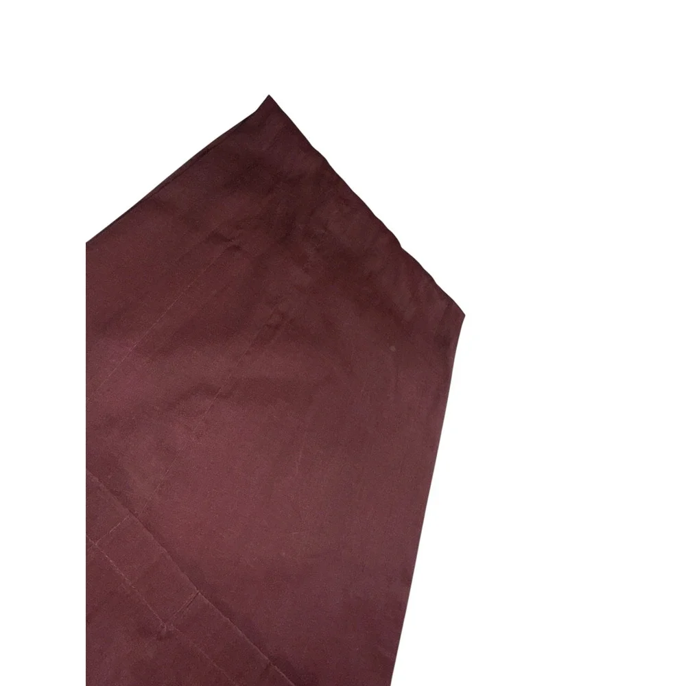 Vintage Single Dark Red Valance Short Window Curtain Burgundy Maroon Lightweight